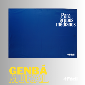 Genbá mural grupos medianos, 2.0x1.5 mts color azul rey/burdeo/verde oliva, pizarra interactiva para lluvias de ideas, planificación, organización, creatividad. 1 unidad